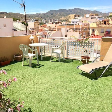 Room With Single Bed In Typical Townhouse With Rooftop Terrace Málaga Exteriör bild